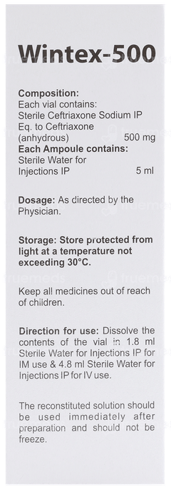 Wintex 500 Mg Injection 1